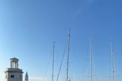 Historic Venetian port and waterfront architecture